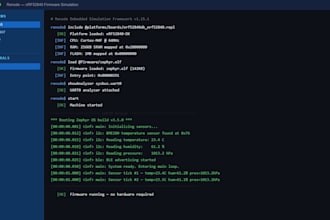 set up renode simulation for your embedded firmware project