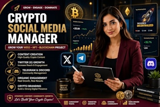 be your crypto, web3, nft social media manager and content creator