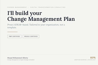 write a change management and communication plan