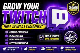 organically promote your twitch stream for more viewers and engagement