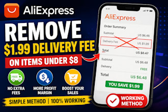 remove aliexpress shipping fee for cheap items secret method