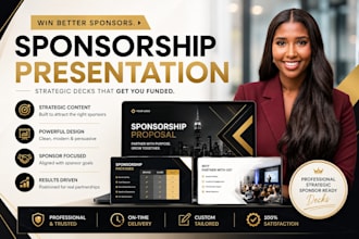 design high converting sponsorship deck and corporate proposal