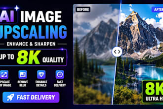 upscale images ,enhance HD quality and old photos using ai