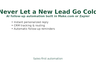 build ai lead follow up automation with make or zapier