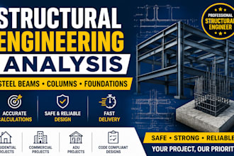 design structural engineering analysis for steel beams columns and foundations