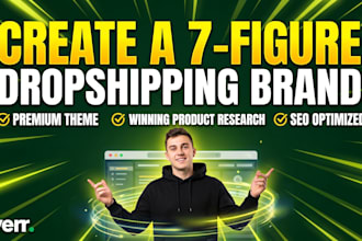 create an automated premium 7 figure shopify dropshipping store