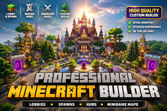 build minecraft lobby map server spawn minecraft builder server hub minigame map