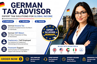 do german tax return, vat filing, corporate tax for freelancer and businesses