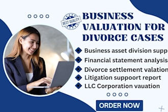 prepare certified business valuation for marital asset division