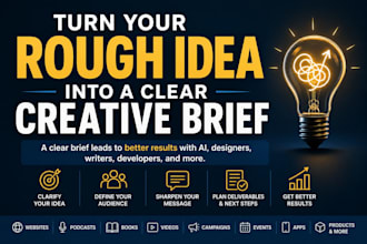 turn your rough idea into a clear creative brief
