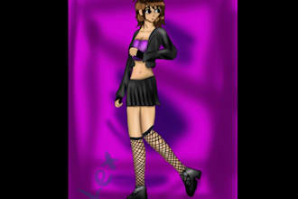 draw digital art of characters