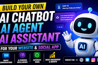 create ai chatbot ai agent ai assistant for your website and social app