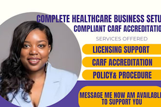 assist with behavioral health provider with license write policy and procedure