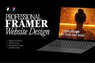 build a professional figma to framer website with UI UX design