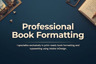 format your manuscript into a print ready PDF for amazon KDP