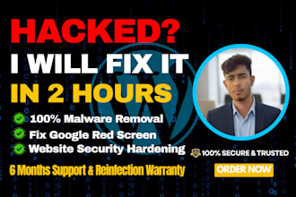 do emergency wordpress malware removal and fix hacked site
