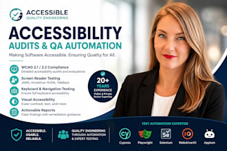 perform a professional website accessibility audit and wcag review