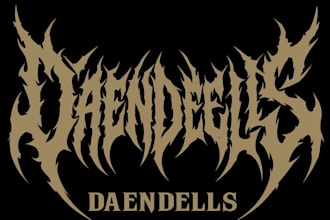 create death metal, black metal, and brutal death metal logo