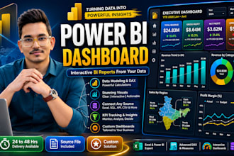 create a power bi dashboard with interactive reports and dax measures