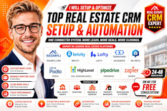 setup resimpli crm brevity lofty salesmate rei reply podio ghl pipedrive zapier