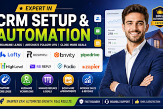 setup resimpli crm brevity lofty salesmate rei reply podio ghl pipedrive zapier