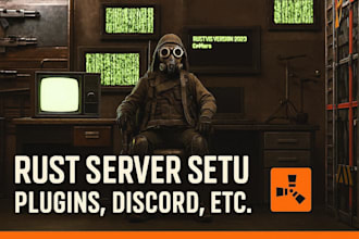 configure your dream rust server and setup all plugins