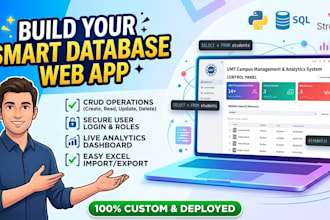 design a custom sql database web app
