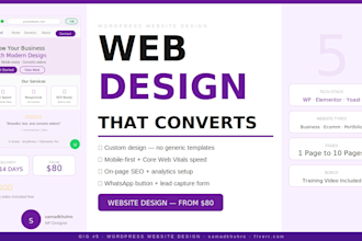 design a professional wordpress website or landing page for your business