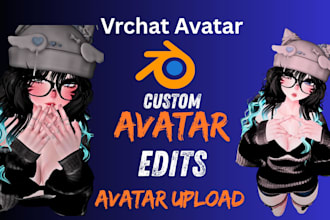 design and rig a custom vrchat avatar for pc and quest
