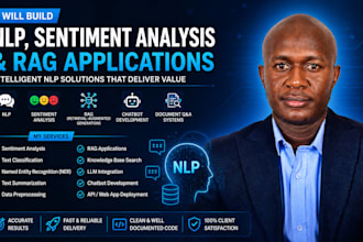 build nlp, sentiment analysis and rag applications