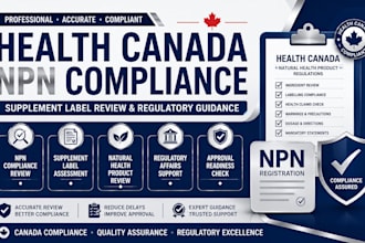 review your natural health product label for health canada npn compliance