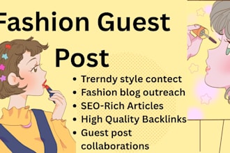 build fashion backlinks via fashion guest post on fashion sites to rank blog