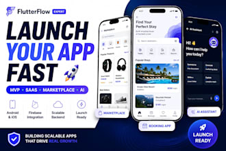 build flutterflow mvp app with firebase and API integration