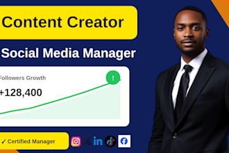 be your content creator and your social media manager