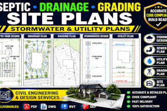 design florida septic, drainage, grading, stormwater and utility site plans