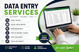 do data entry, copy paste, typing and web research