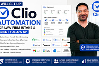 set up clio automation for law firm intake and client follow up