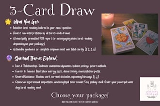 intuitive read a 3 card tarot spread