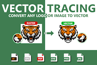vectorize and redraw your logo or image to ai eps svg PDF