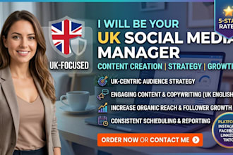 create and setup social media accounts for uk germany italy netherlands