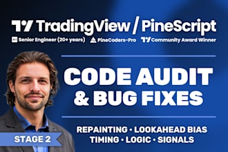 fix, debug, and validate tradingview pinescript repainting, lookahead bias