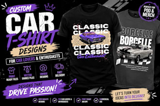 design car racing and automotive typography t shirts