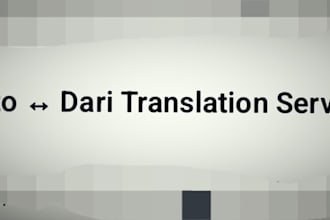 translate pashto to dari and dari to pashto professionally