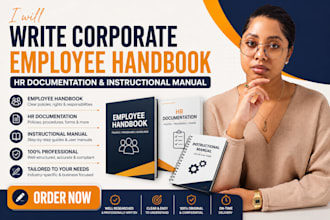 write corporate employee handbook hr documentation instructional manual