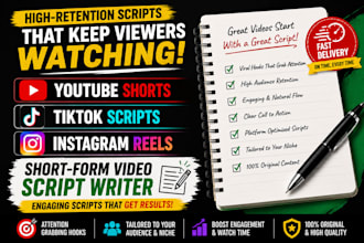 do content writing or script writing and video editing