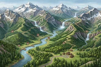 design custom maps for tourism, travel, and adventure destinations