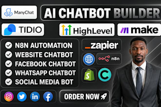 connect fix tidio, manychat, and chatfuel with social media to automate dm