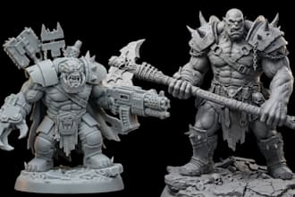 sculpt 3d miniature warhammer40k 3d figurine aos dnd tabletop model for 3d print