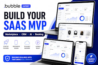 build bubble saas mvp web app with ai and API integration