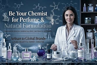 be your chemist for perfume and other natural formulation